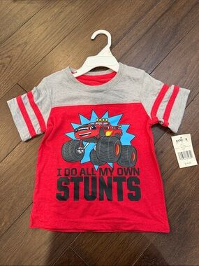 Nickelodeon Red and Gray Blaze Monster Machines Tee 2T - NWT - C8-121